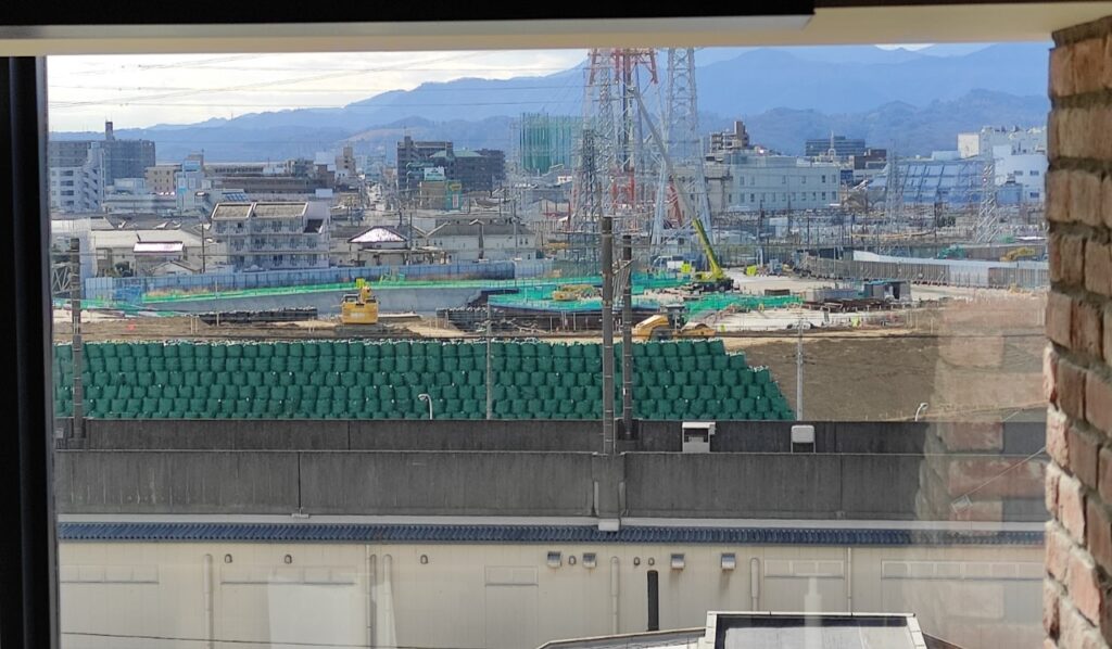 リニア「神奈川県駅」の工事の様子。2023/01下旬。07