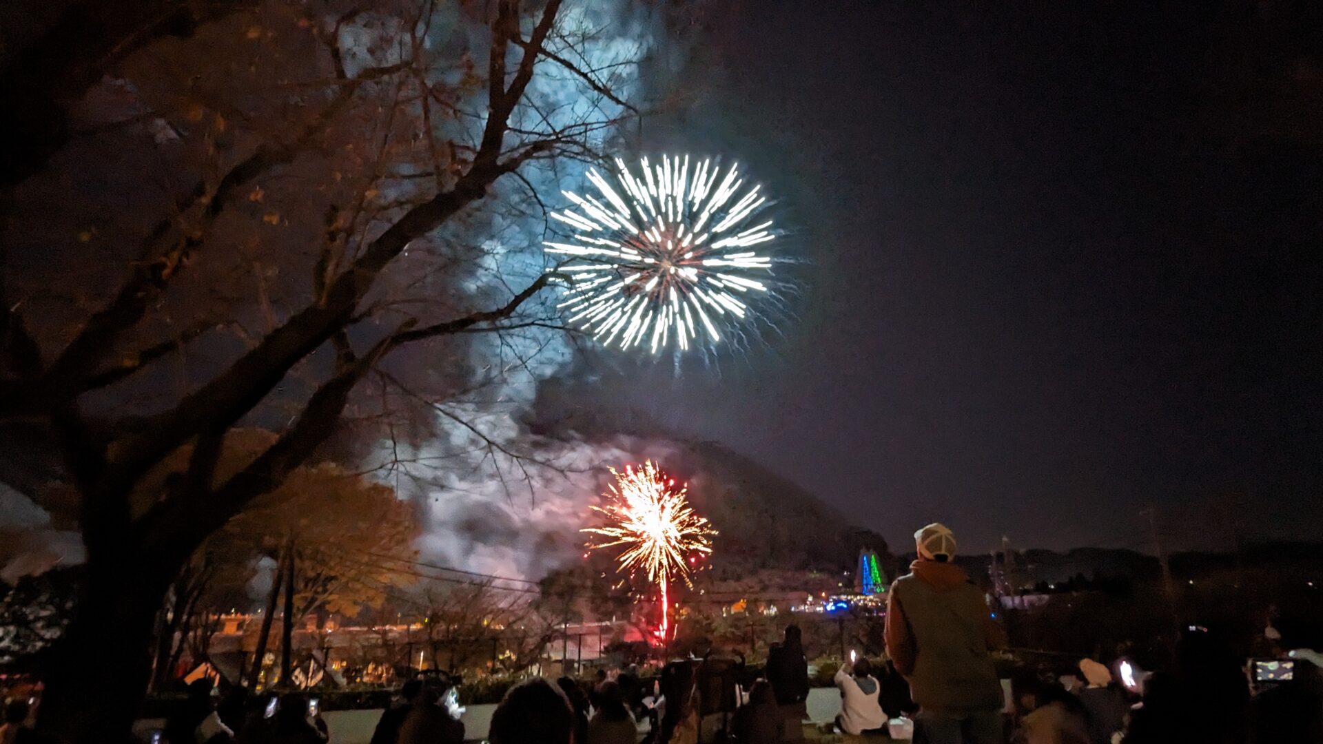 「つくい湖湖上祭」の花火を見てきました。