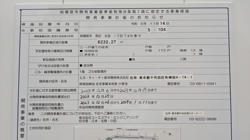 「ウエリス相模大野」というマンションの建設が進められています。04