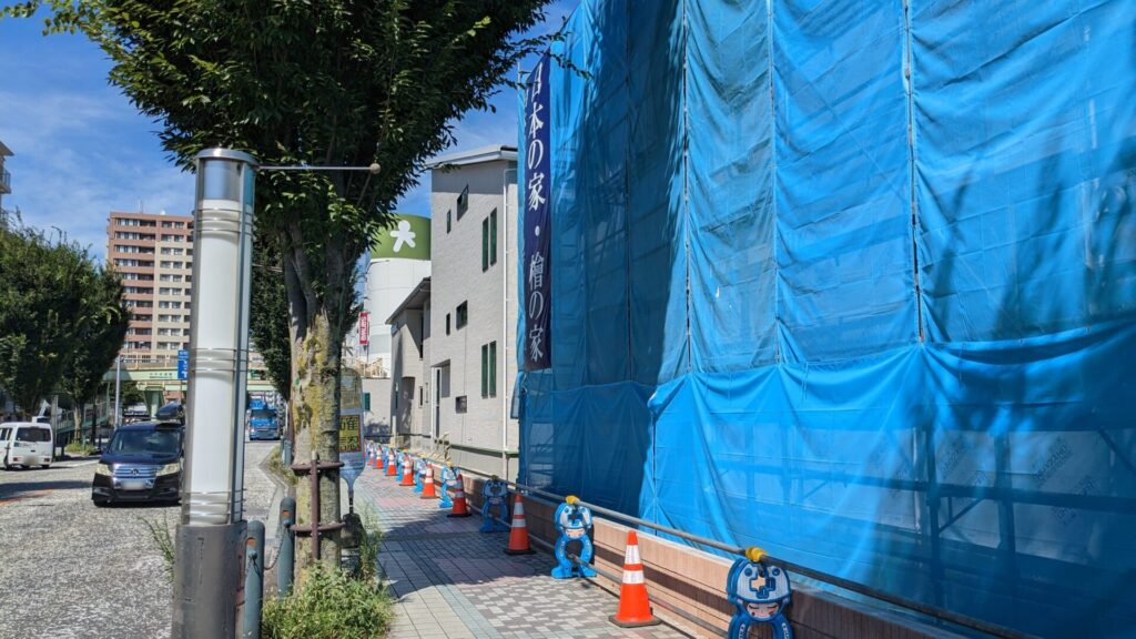 住宅展示場、”相模原住宅公園” の移転先での工事が進んでいます。05