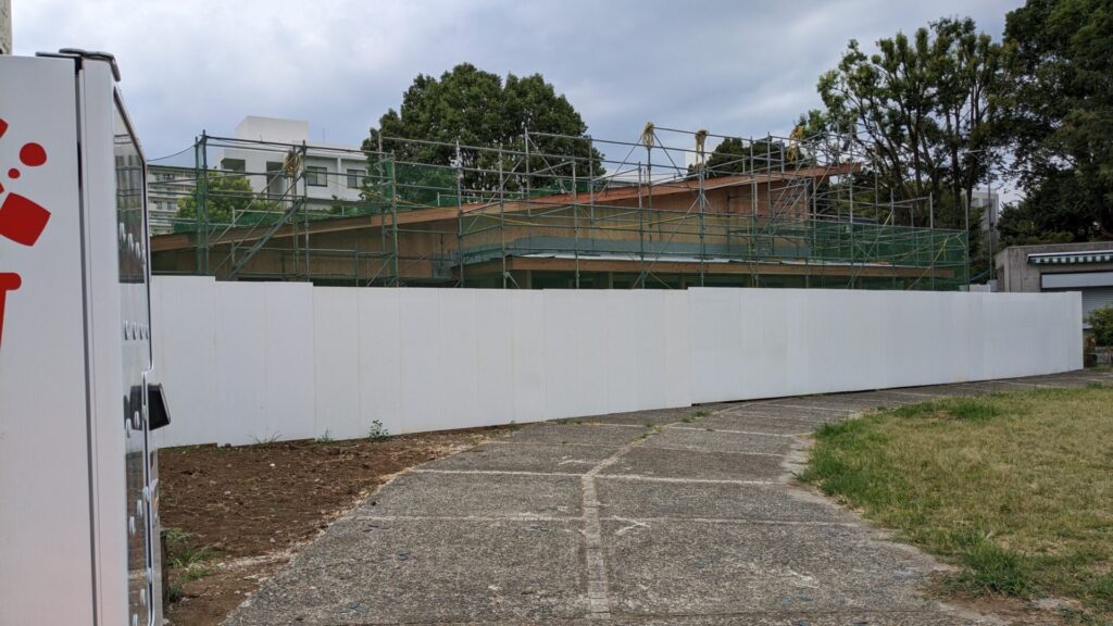 相模大野中央公園で建設中の「タリーズコーヒー」さんの様子を見てきました。05