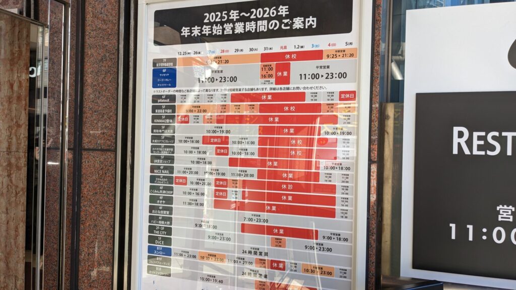 相模原市内、2026年年始の営業情報まとめ。18