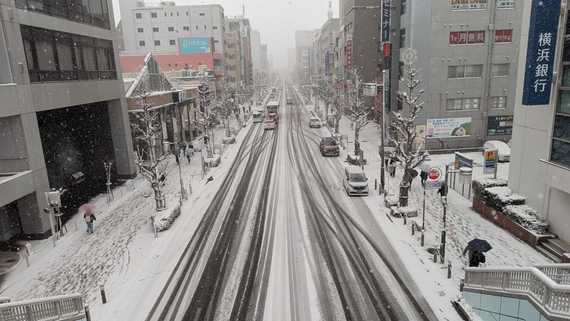2026年2月8日（日）の相模原市内の雪の様子まとめ。23
