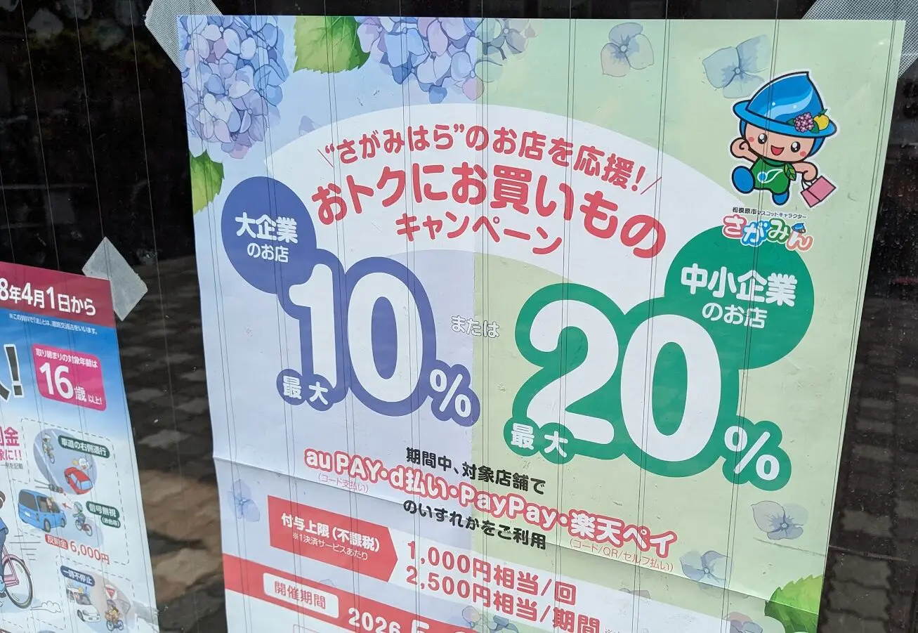 2026年の相模原市 ”おトクにお買いもの”キャンペーン。