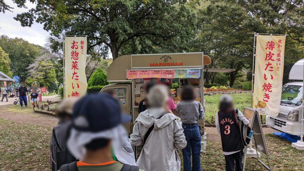 イベント時の「たい焼きまるちゃん」さんの様子。